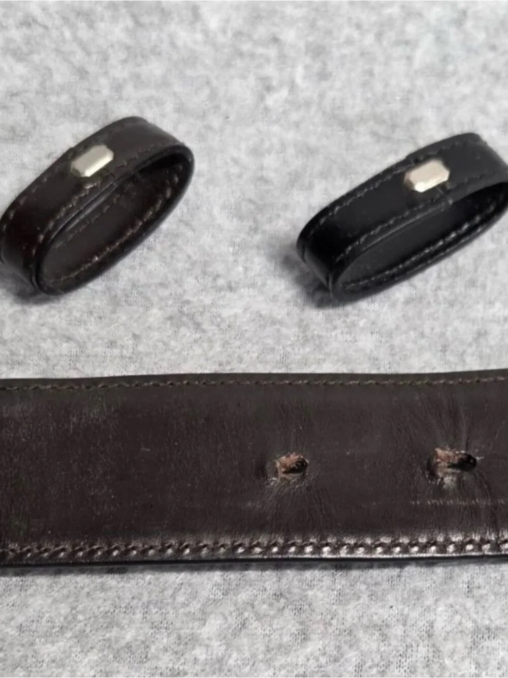 Gucci (Tim Ford era) Leather Belt with a Square G Buckle